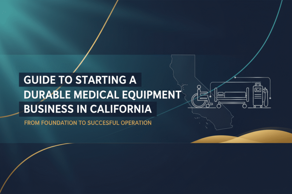 Step-by-Step Guide to Starting a Durable Medical Equipment Business in California