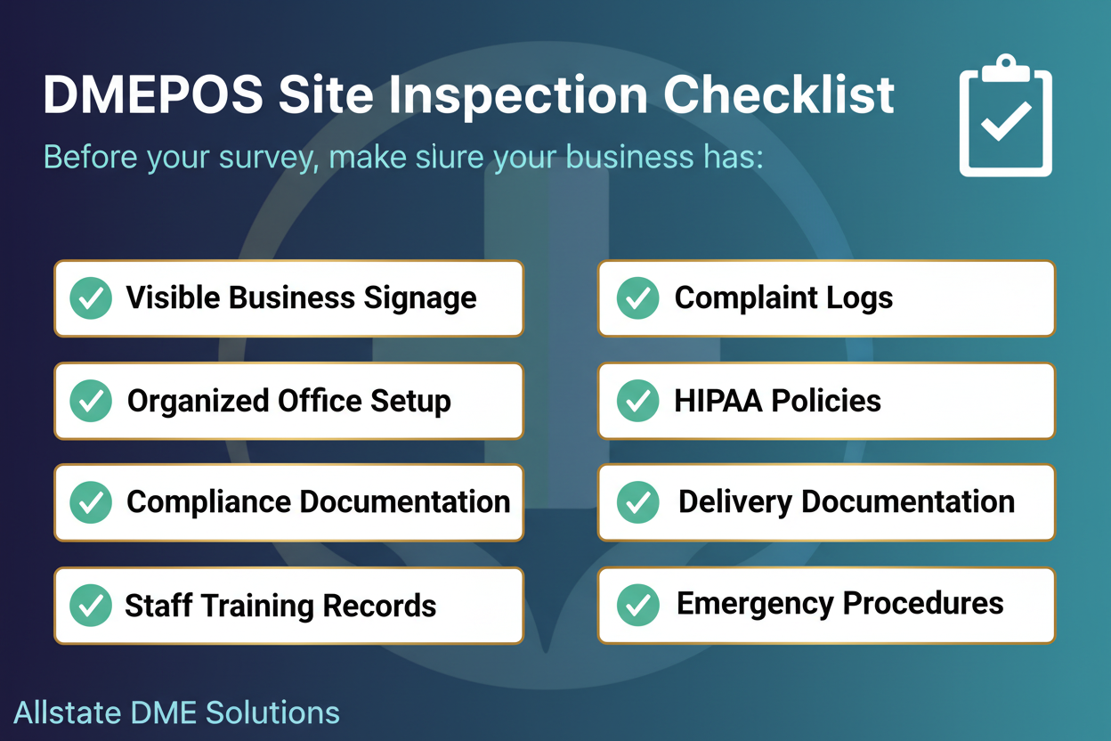 DMEPOS Site Inspection Checklist