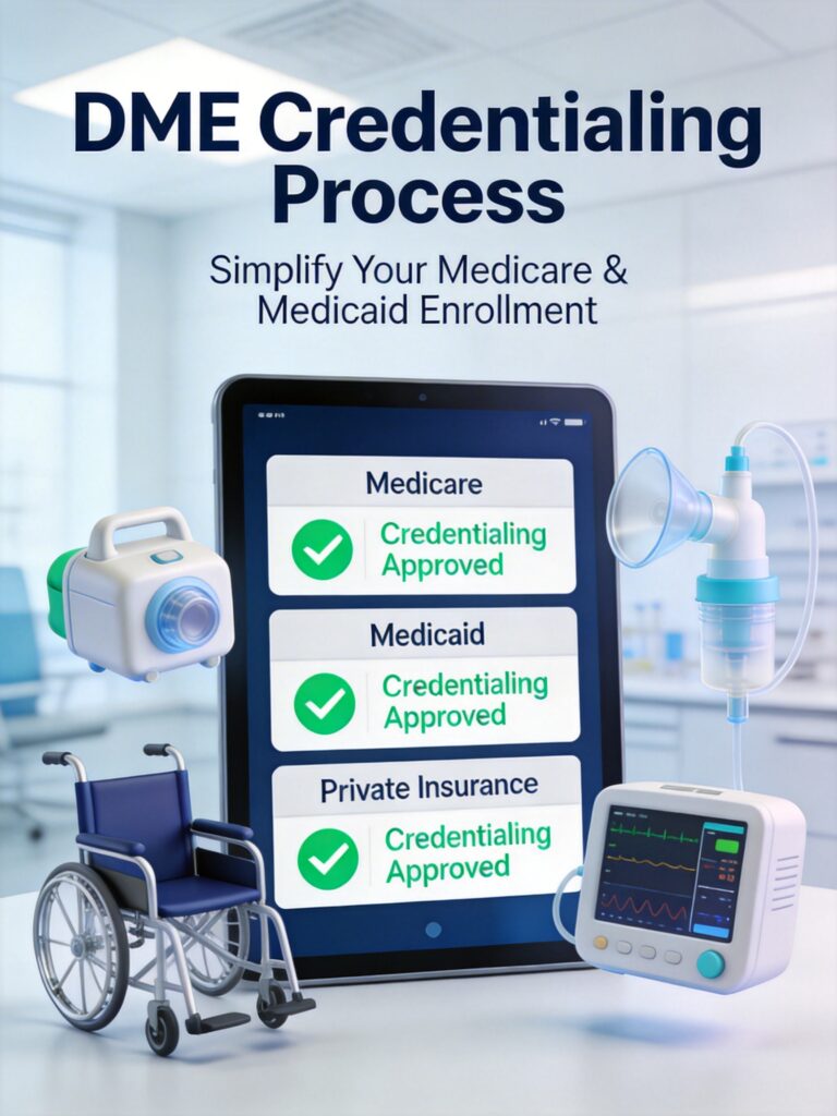 DME Credentialing Process: Medicare, Medicaid & Private Insurance