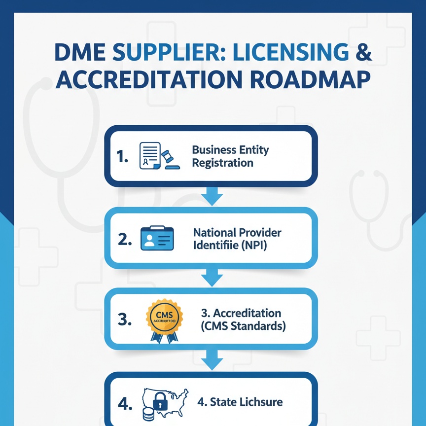 What licenses are required for a DME supplier?